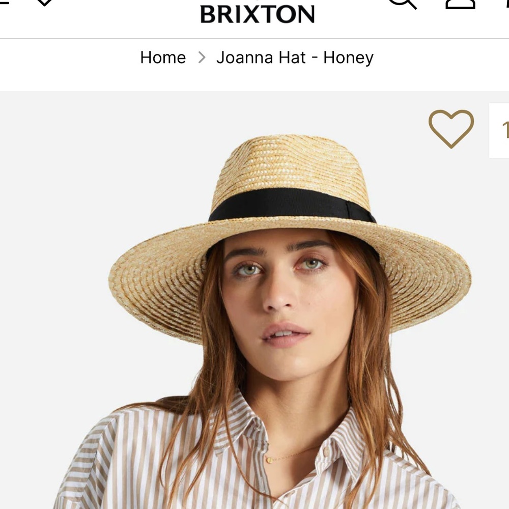 Brixton Joanna Hat in Honey, Size XS